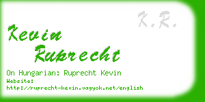 kevin ruprecht business card